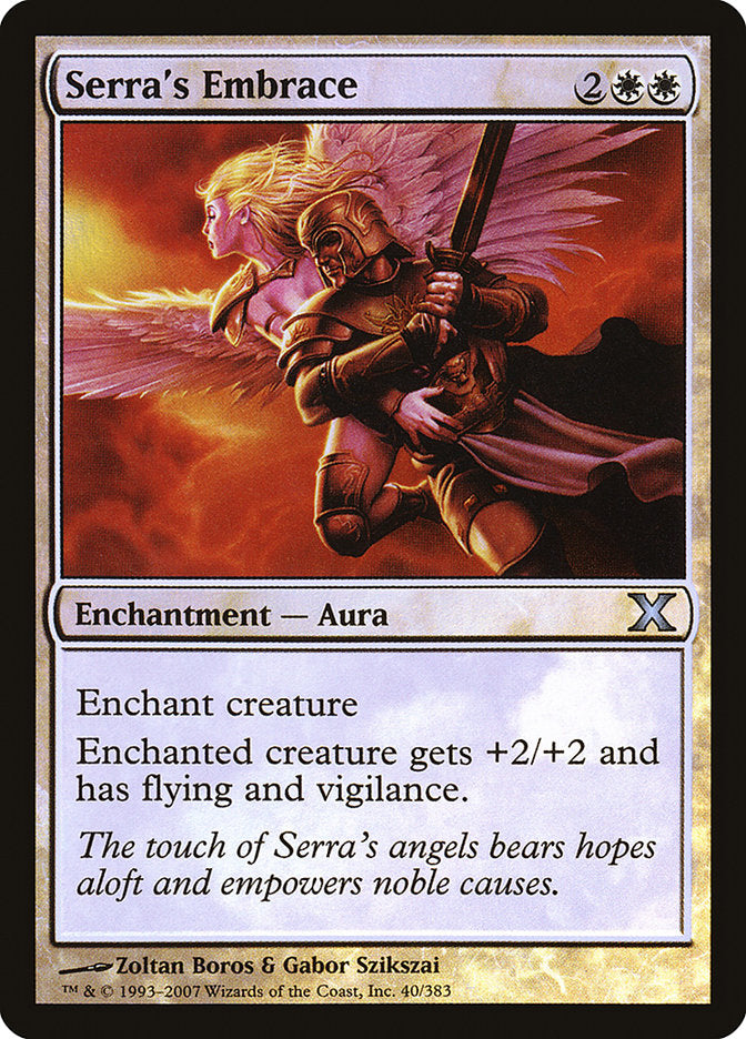 Serra's Embrace (Premium Foil) [Tenth Edition] | Tacoma Games