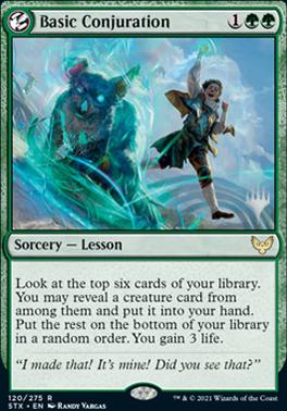 Basic Conjuration (Promo Pack) [Strixhaven: School of Mages Promos] | Tacoma Games