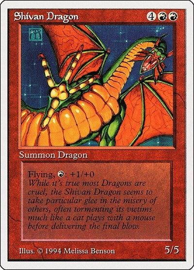 Shivan Dragon [Summer Magic / Edgar] | Tacoma Games