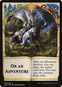 On An Adventure // Spirit Double-sided Token (Challenger 2020) [Unique and Miscellaneous Promos] | Tacoma Games