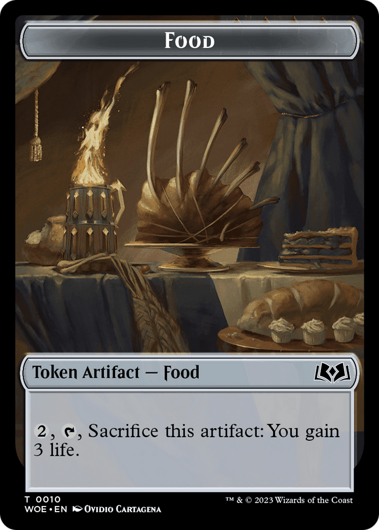 Faerie // Food (0010) Double-Sided Token [Wilds of Eldraine Tokens] | Tacoma Games