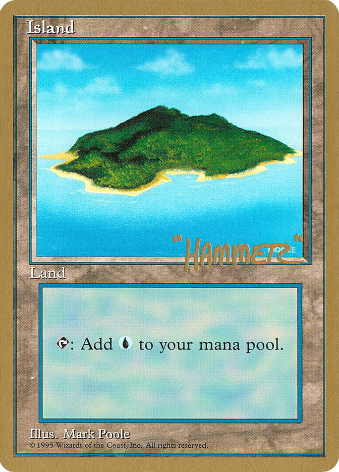 Island (shr367) (Shawn "Hammer" Regnier) [Pro Tour Collector Set] | Tacoma Games