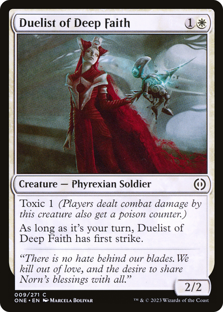 Duelist of Deep Faith [Phyrexia: All Will Be One] | Tacoma Games