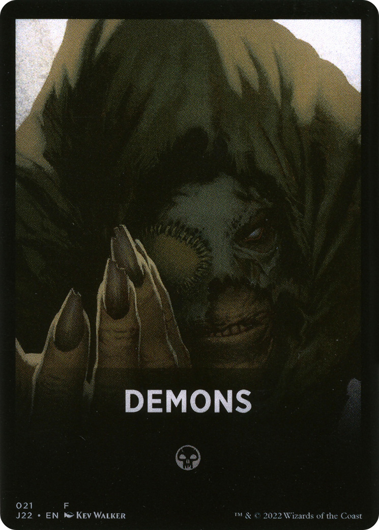 Demons Theme Card [Jumpstart 2022 Front Cards] | Tacoma Games