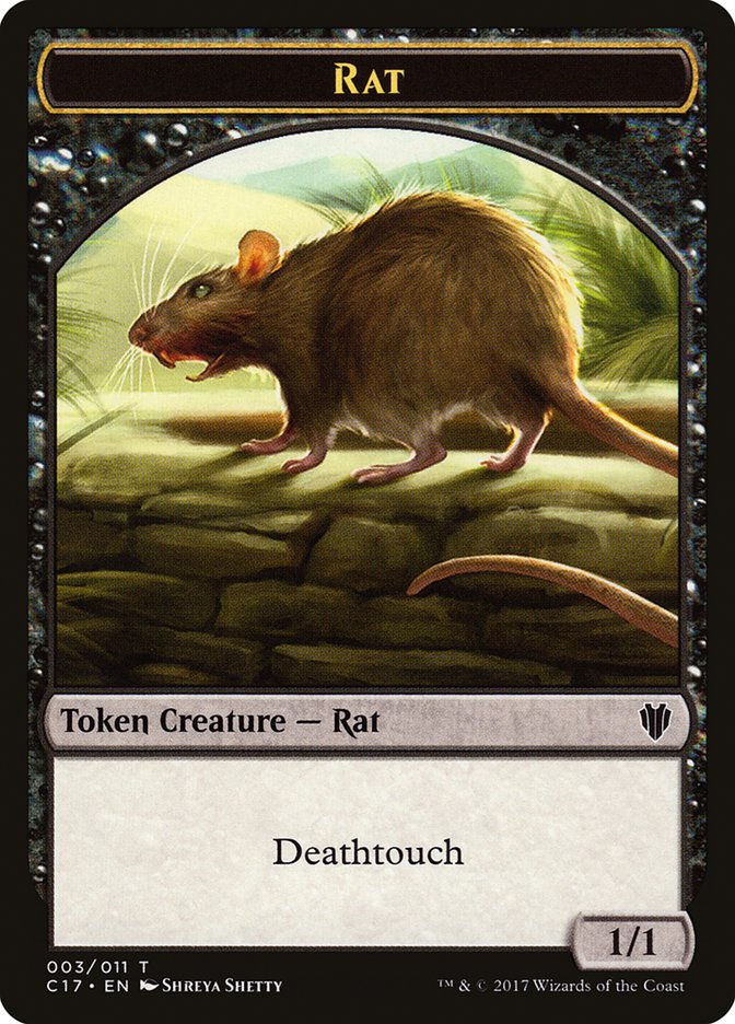 Rat Token [Commander 2017 Tokens] | Tacoma Games