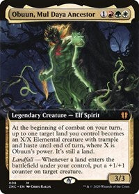 Obuun, Mul Daya Ancestor (Extended Art) [Zendikar Rising Commander] | Tacoma Games