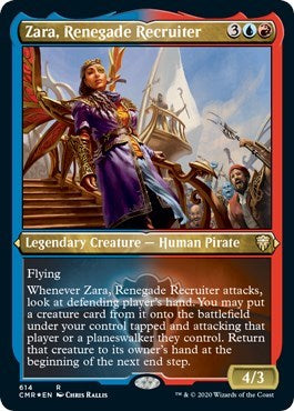 Zara, Renegade Recruiter (Foil Etched) [Commander Legends] | Tacoma Games