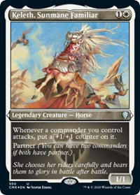 Keleth, Sunmane Familiar (Foil Etched) [Commander Legends] | Tacoma Games