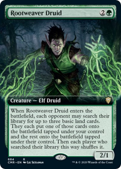 Rootweaver Druid (Extended Art) [Commander Legends] | Tacoma Games