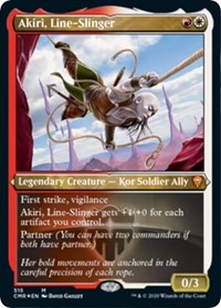 Akiri, Line-Slinger (Foil Etched) [Commander Legends] | Tacoma Games
