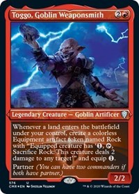 Toggo, Goblin Weaponsmith (Foil Etched) [Commander Legends] | Tacoma Games