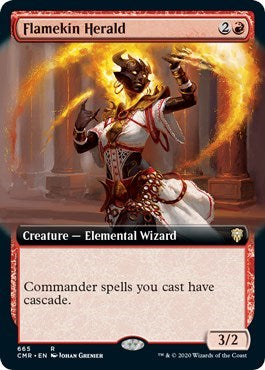 Flamekin Herald (Extended Art) [Commander Legends] | Tacoma Games