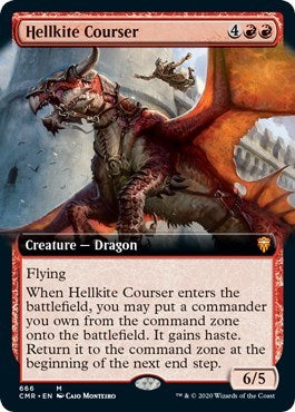 Hellkite Courser (Extended Art) [Commander Legends] | Tacoma Games