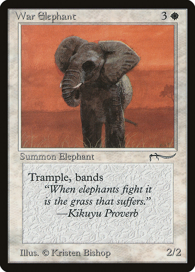 War Elephant (Light Mana Cost) [Arabian Nights] | Tacoma Games