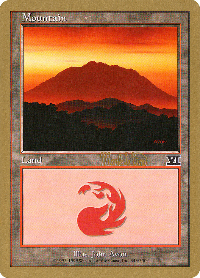 Mountain (mlp346a) (Mark Le Pine) [World Championship Decks 1999] | Tacoma Games