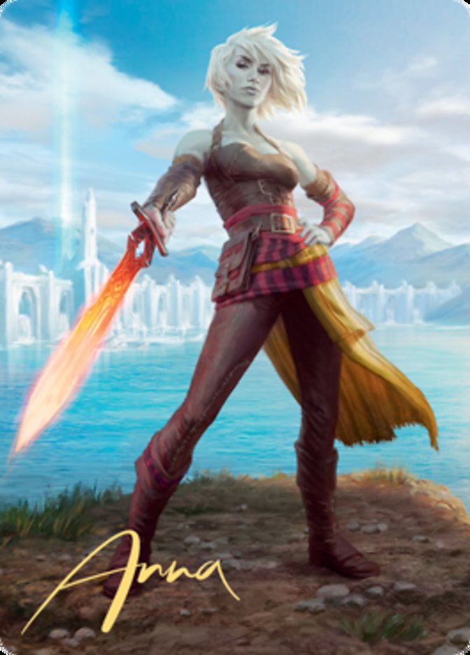 Nahiri, Heir of the Ancients 1 Art Card (Gold-Stamped Signature) [Zendikar Rising Art Series] | Tacoma Games