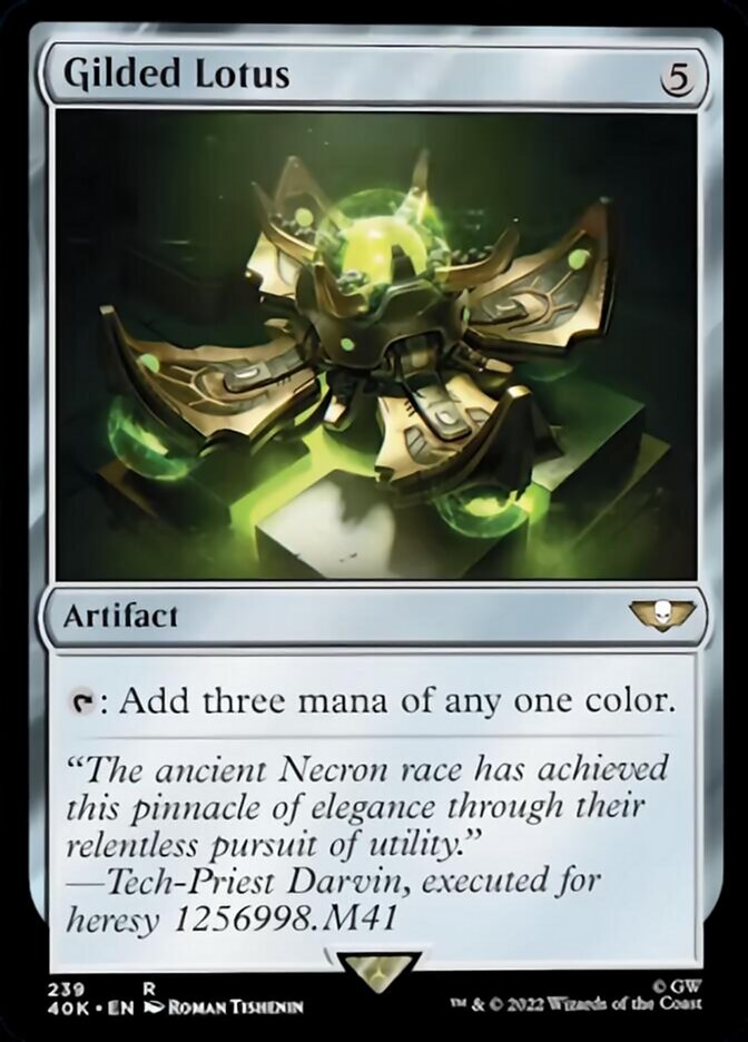 Gilded Lotus (Surge Foil) [Universes Beyond: Warhammer 40,000] | Tacoma Games