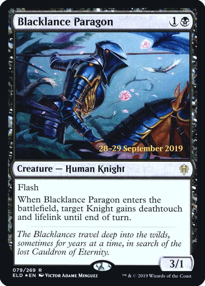 Blacklance Paragon  [Throne of Eldraine Prerelease Promos] | Tacoma Games