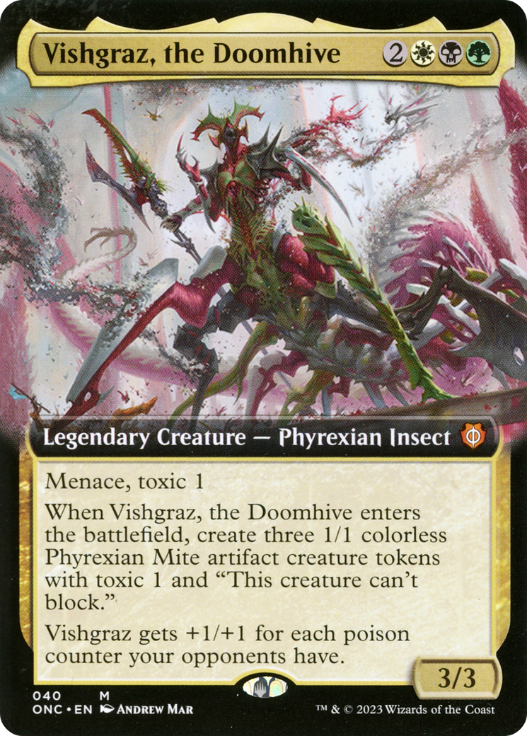 Vishgraz, the Doomhive (Extended Art) [Phyrexia: All Will Be One Commander] | Tacoma Games