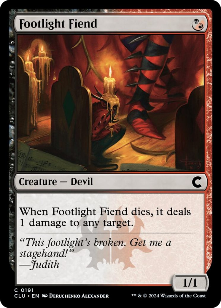 Footlight Fiend [Ravnica: Clue Edition] | Tacoma Games