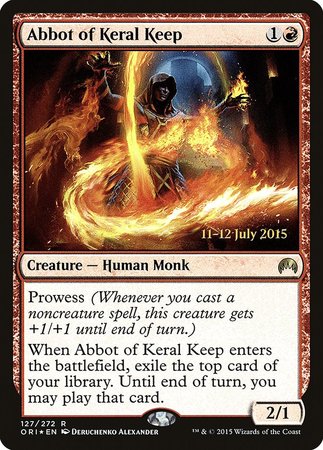 Abbot of Keral Keep [Magic Origins Promos] | Tacoma Games