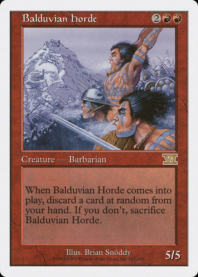 Balduvian Horde [Classic Sixth Edition] | Tacoma Games