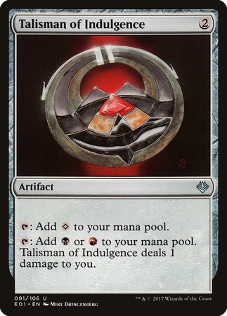 Talisman of Indulgence [Archenemy: Nicol Bolas] | Tacoma Games