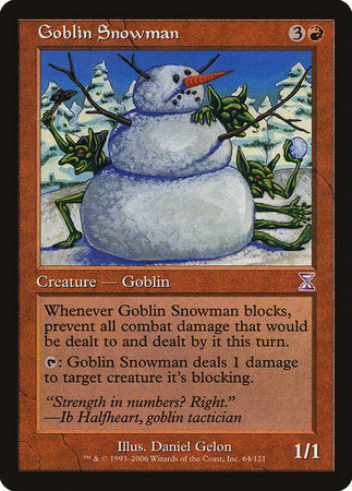 Goblin Snowman [Time Spiral Timeshifted] | Tacoma Games