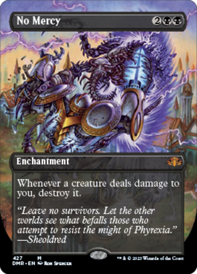 No Mercy (Borderless Alternate Art) [Dominaria Remastered] | Tacoma Games