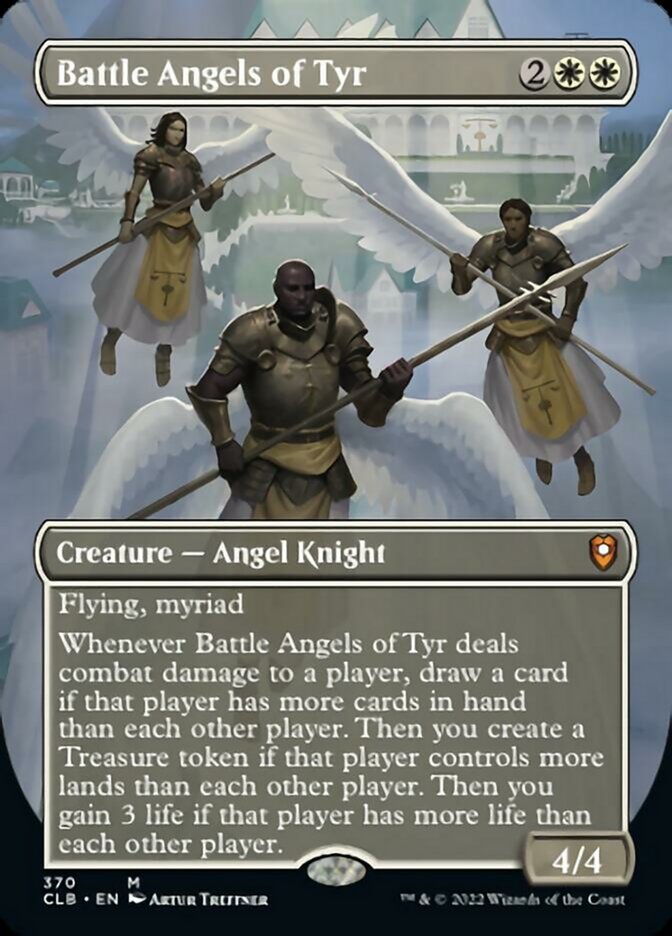Battle Angels of Tyr (Borderless Alternate Art) [Commander Legends: Battle for Baldur's Gate] | Tacoma Games