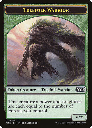 Treefolk Warrior Token [Magic 2015 Tokens] | Tacoma Games