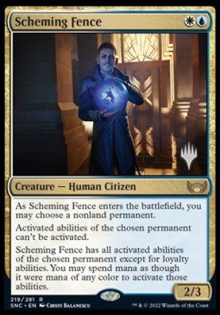 Scheming Fence (Promo Pack) [Streets of New Capenna Promos] | Tacoma Games