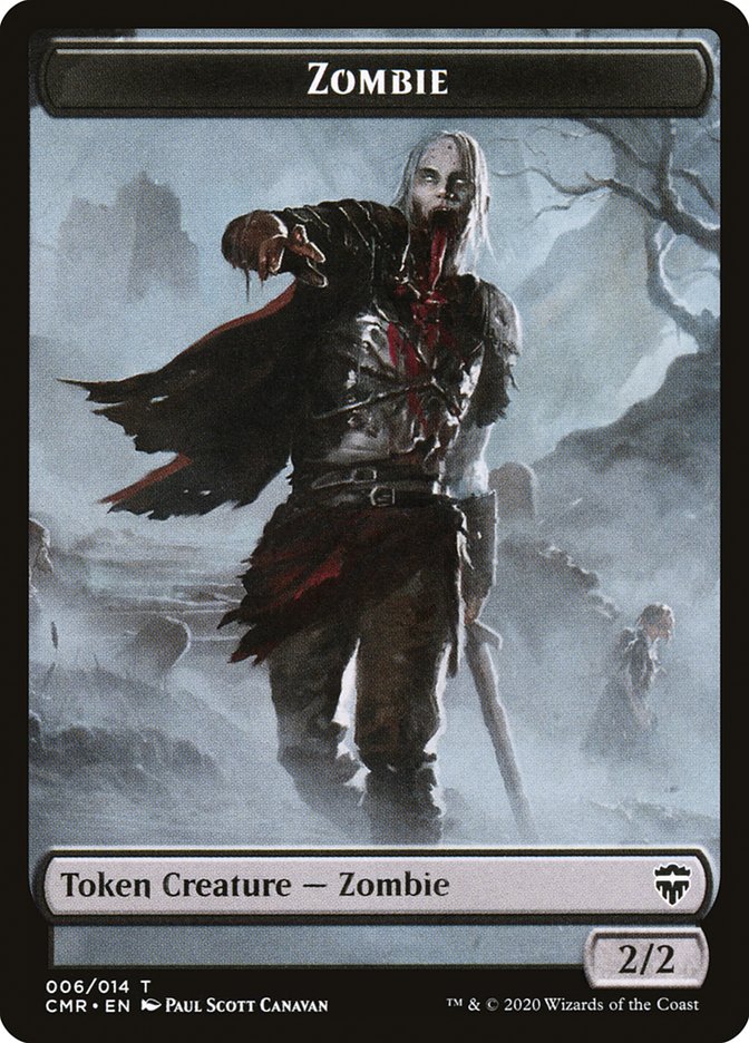 Elf Warrior // Zombie Token [Commander Legends Tokens] | Tacoma Games