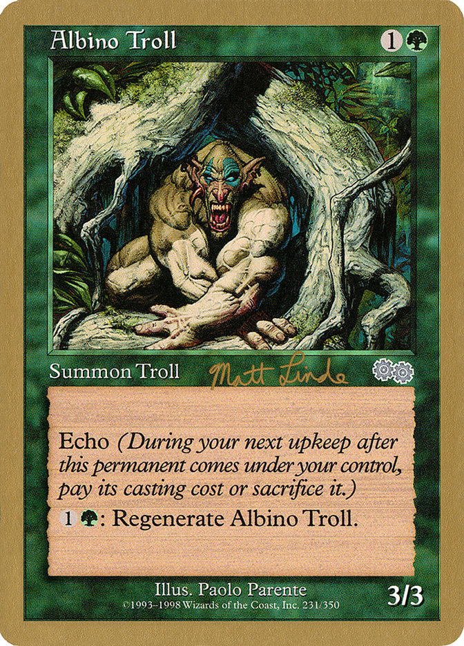 Albino Troll (Matt Linde) [World Championship Decks 1999] | Tacoma Games