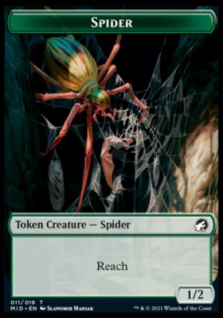 Spider Token [Innistrad: Midnight Hunt Tokens] | Tacoma Games