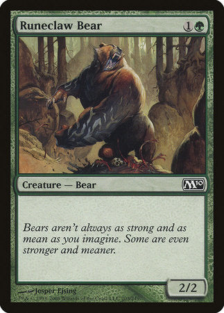 Runeclaw Bear [Magic 2010] | Tacoma Games
