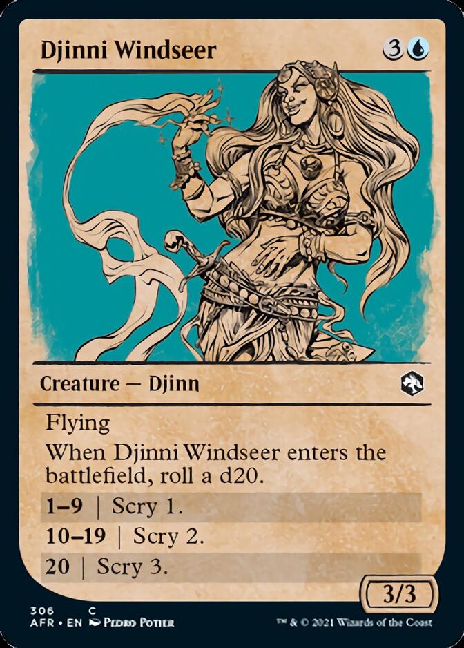 Djinni Windseer (Showcase) [Dungeons & Dragons: Adventures in the Forgotten Realms] | Tacoma Games