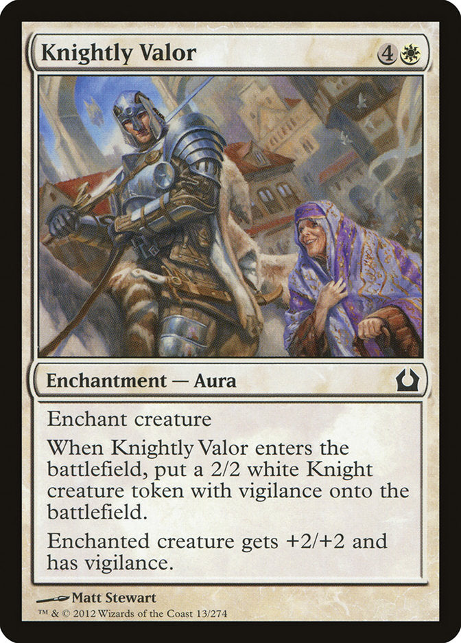 Knightly Valor [Return to Ravnica] | Tacoma Games