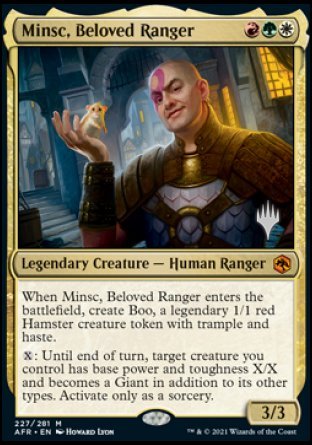 Minsc, Beloved Ranger (Promo Pack) [Dungeons & Dragons: Adventures in the Forgotten Realms Promos] | Tacoma Games