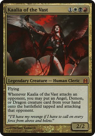 Kaalia of the Vast (Oversized) [Commander 2011 Oversized] | Tacoma Games