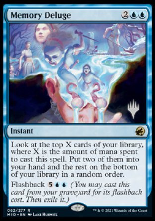 Memory Deluge (Promo Pack) [Innistrad: Midnight Hunt Promos] | Tacoma Games