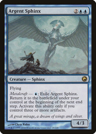 Argent Sphinx [Scars of Mirrodin] | Tacoma Games