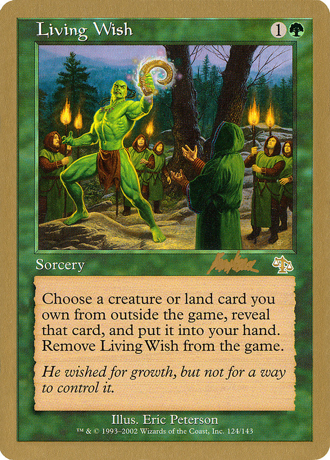 Living Wish (Brian Kibler) [World Championship Decks 2002] | Tacoma Games