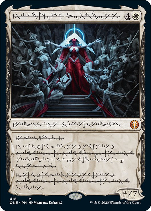 Elesh Norn, Mother of Machines (Phyrexian Step-and-Compleat Foil) [Phyrexia: All Will Be One] | Tacoma Games