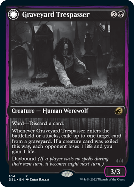 Graveyard Trespasser // Graveyard Glutton [Innistrad: Double Feature] | Tacoma Games