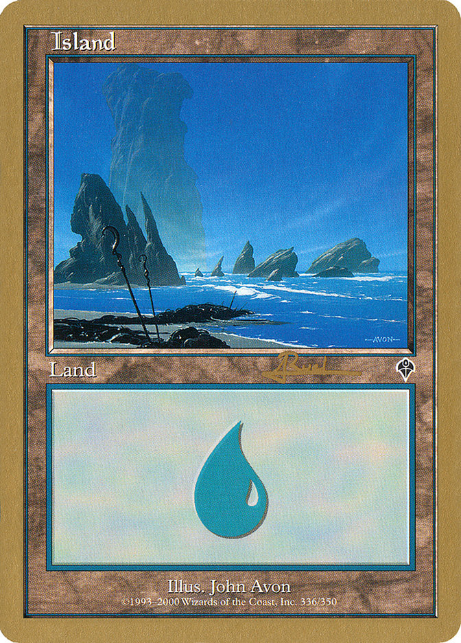 Island (ar336) (Antoine Ruel) [World Championship Decks 2001] | Tacoma Games