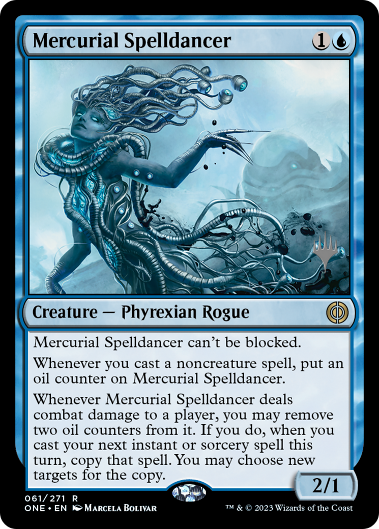 Mercurial Spelldancer (Promo Pack) [Phyrexia: All Will Be One Promos] | Tacoma Games