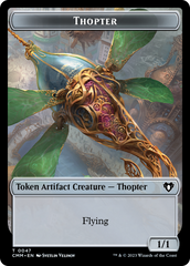 Thopter // Dragon (0020) Double-Sided Token [Commander Masters Tokens] | Tacoma Games