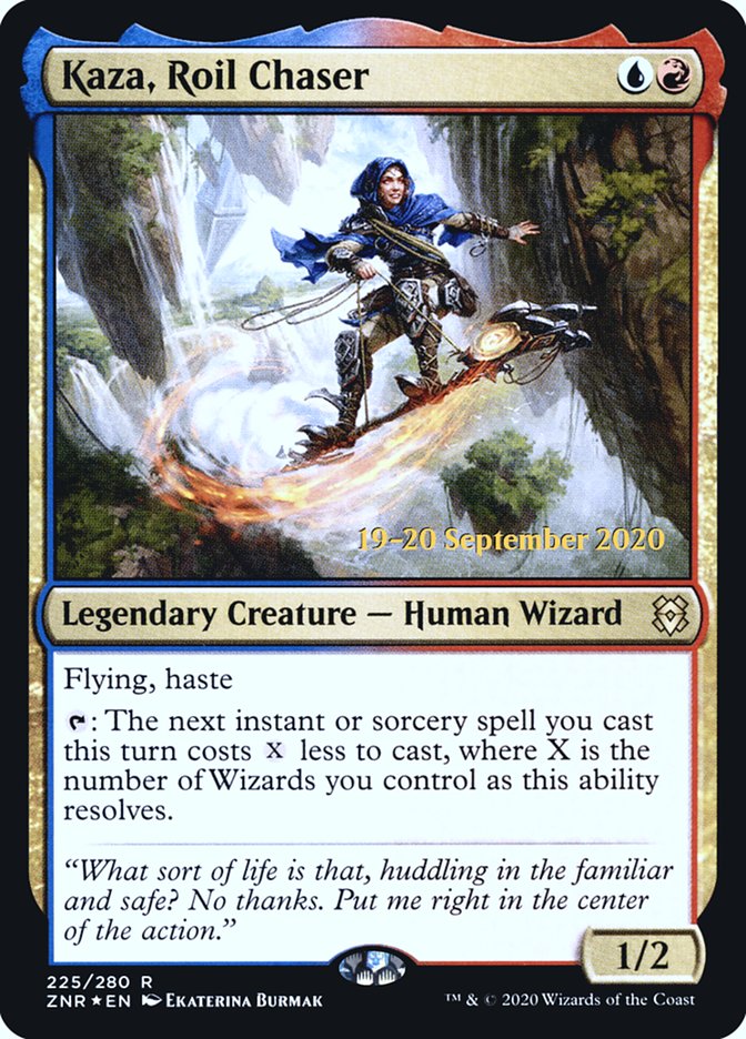 Kaza, Roil Chaser  [Zendikar Rising Prerelease Promos] | Tacoma Games