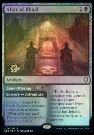 Altar of Bhaal // Bone Offering [Commander Legends: Battle for Baldur's Gate Prerelease Promos] | Tacoma Games